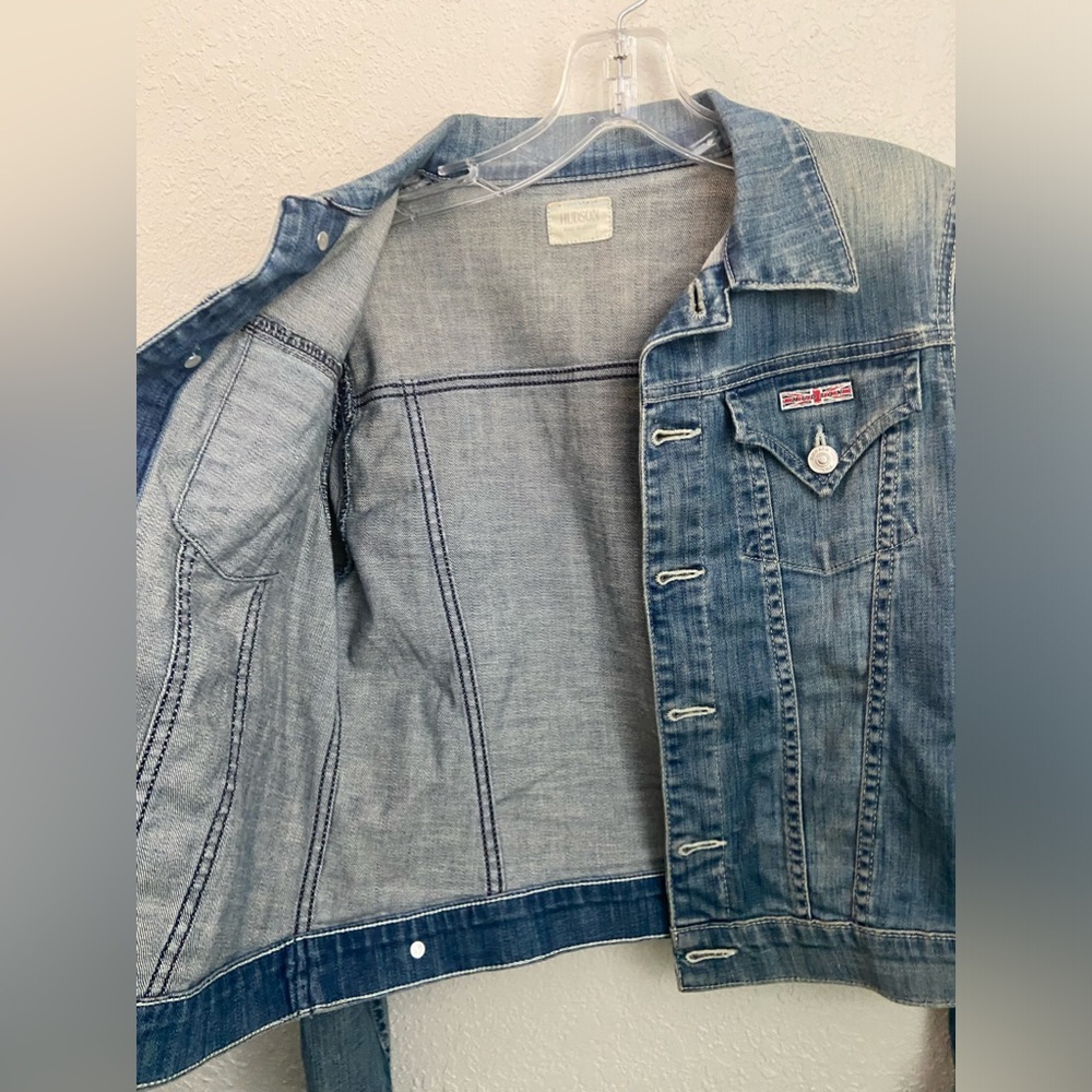 Vintage Hudson Denim Jeans Cropped Jacket Women’s Size XS - Picture 4 of 14